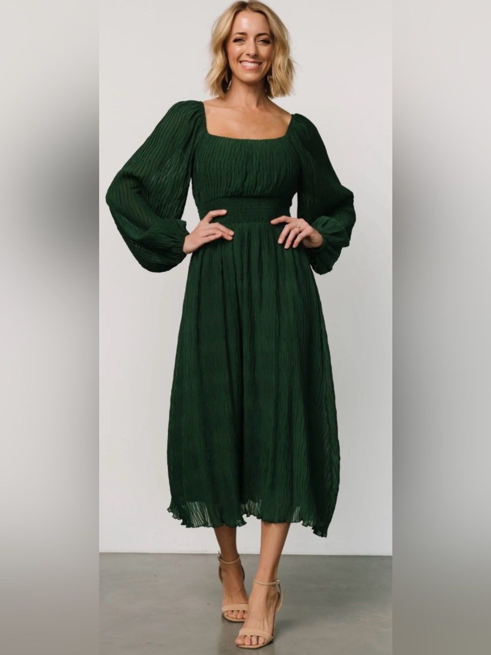 Baltic born small green pleated dress